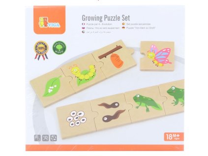 Dřevěné puzzle - evoluce