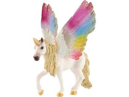 Jednorožec s duhovými křídly zooted 13cm