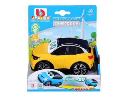 BB Junior - Volkswagen se světly. kinetický pohon, žlutá