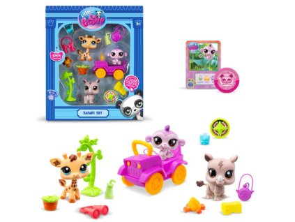 Littlest Pet Shop 3 zvířátka Safari