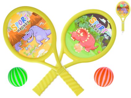 Rakety 40cm 2ks + 2 míčky v síťce