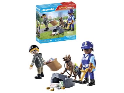 Playmobil 71731 - Policejní pátrání se psem