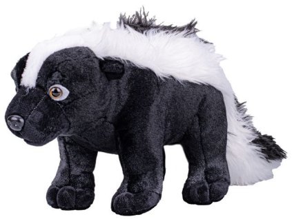 Skunk pruhovaný plyšový 50cm stojící 0m+
