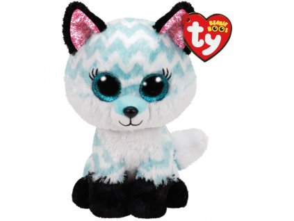 TY 36368 - Beanie Boos Atlas světlemodrá liška 15 cm