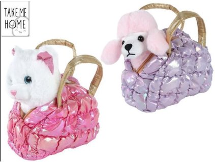 Zvíře plyšové 20 cm v kabelce Take Me Home