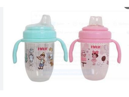 Farlin - Gulu Hrníček netekoucí s měkkým pítkem 4+ měsíců 240 ml