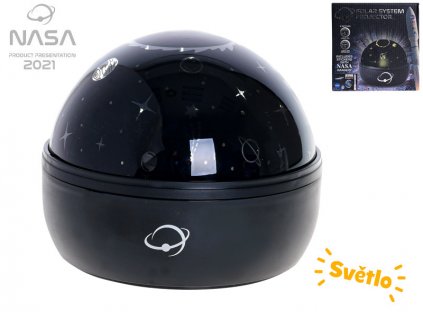 NASA projektor solární systém na baterie se světlem v krabičce