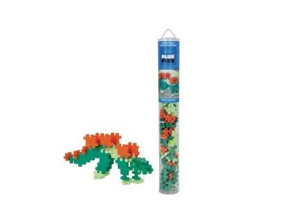 tubo mini basic 100 pezzi plusplus stegosaurus gioco modulare costruzioni dinosauro eta 5