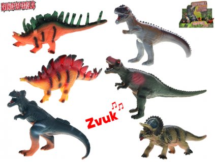 Dinoworld dinosauři 23-25cm na baterie se zvukem
