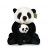 PLYŠOVÁ PANDA S MLÁDĚTEM 27 CM ECO-FRIENDLY