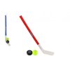 Hokejka plast 73cm s pukem a míčkem 2 barvy