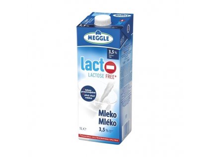 Trvanlivé mléko Meggle - bez laktózy, 3,5%, 1 l