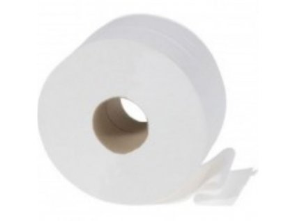Toaletní papír jumbo - 2vrstvý, bílý, 24 cm,6 rolí