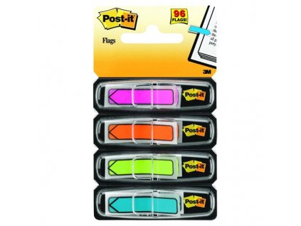 Záložky Post-it šipky, 11,9 x 43,2 mm, neonové