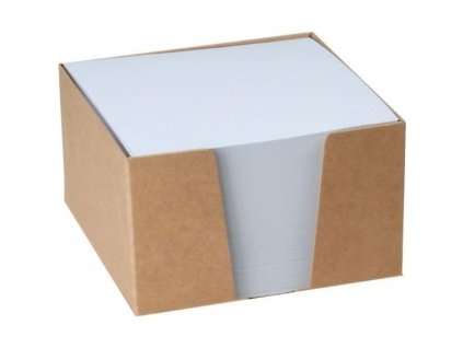 Poznámkový bloček v krabičce, 9,5 x 9,5 x 5 cm