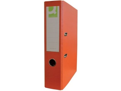 Pákový pořadač poloplastový A4 Q-Connect – 7.5 cm_barva_oranžová