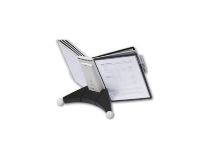 Pultový stojan Durable Sherpa s 10 kap.,černý/šedý