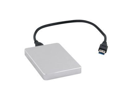 Externí disk Q-Connect USB 3.0 stříbrný, 1|2 TB – externí disky na každý den