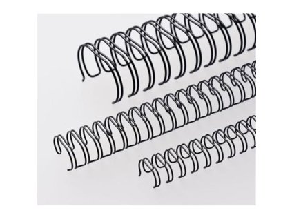 Drátěné hřbety 3/4" - průměr 19,1 mm, černé,100ks