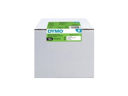 Papírové štítky Dymo LW, 89x28 mm, bílé, 12 rolí