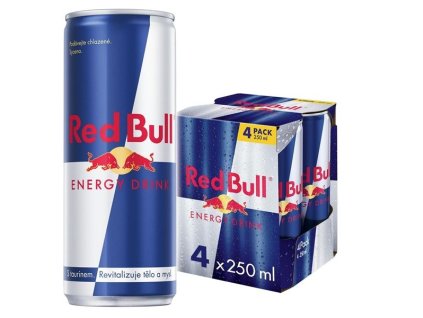 Energetický nápoj Red Bull - 4x 0,25 l