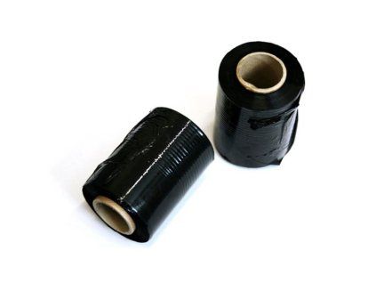 Stretchová fólie granát 10 cm × 100 m –  černá, 23 μm