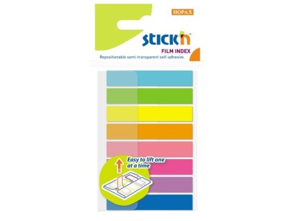 Záložky Stick’n by Hopax POP-UP, 8×45 mm, 8 barev