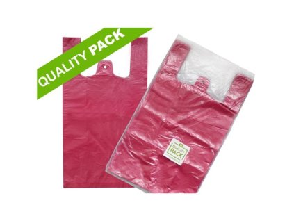 Tašky mikroten 30 × 18 × 55 cm – 14 μm červené, 100 kusů