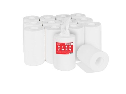 Papírové ručníky v roli 2vrstvé Primasoft Midi – 50 m, 12 rolí