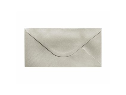 Ozdob.obálky Pearl - DL, 150 g/m2, stříbrné, 10 ks