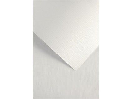 Ozdobný papír A4 Cloth - 180 g/m2, bílý, 20 listů