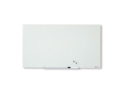 Skleněná tabule Nobo s odjím.lištou,99x56 cm,bílá