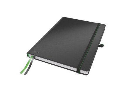Zápisník Leitz Complete A4- linkovaný, černá,80 l.