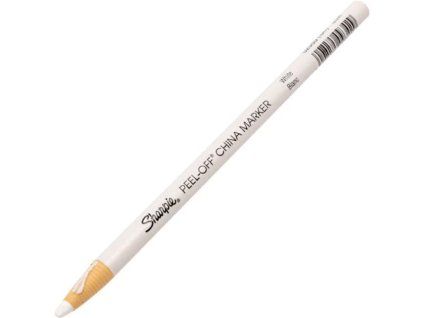 Voskový popisovač Sharpie China, bílý