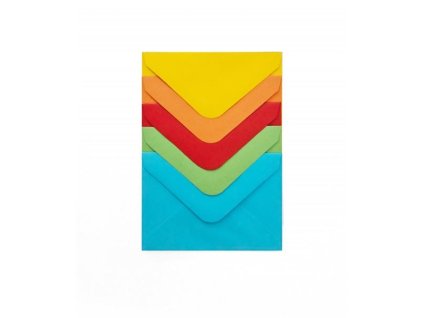 Ozdobné obálky Smooth - 7 x 10 cm, 110g/m2, mix in