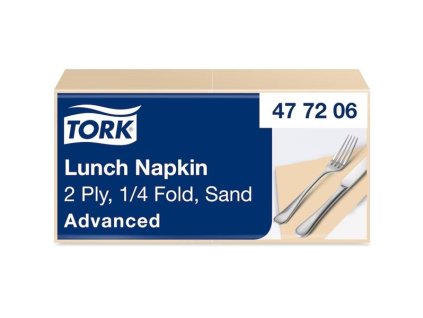 Papírové ubrousky 2vrstvé Tork – slonová kost, 200 kusů