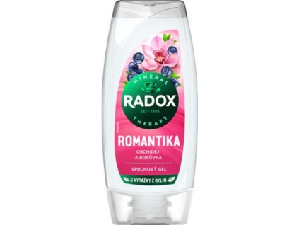 Sprchový gel Radox Romantika pro ženy – Orchidej a borůvka, 225 ml