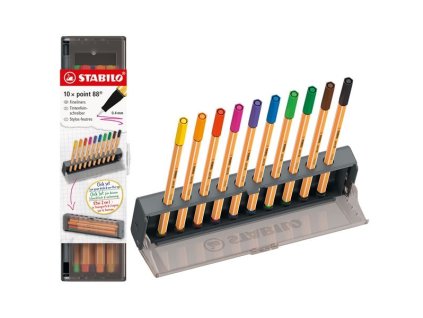 Liner STABILO Click Set point 88® – 0.4 mm, mix 10 barev