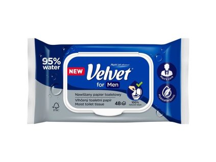 Vlhčený toaletní papír Velvet For Men – 48 kusů