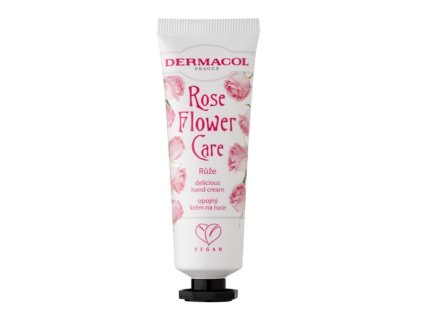 Krém na ruce Dermacol Flower Care – Růže, 30 ml
