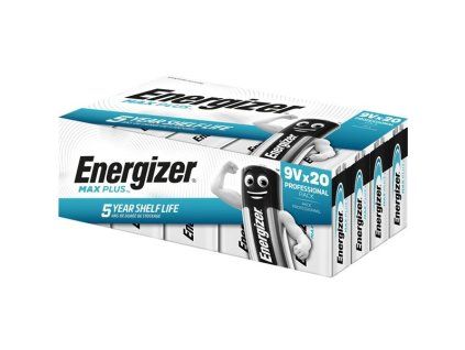 Energizer Max Plus Profes.- 9V, 6LR61, 20 ks