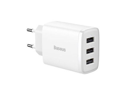 Nabíječka do sítě Baseus Compact - 17W, bílá