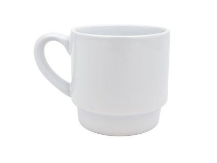 Hrnek pro potisk Retro - 300 ml, bílý