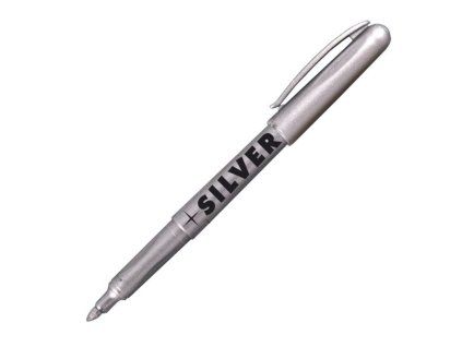 Permanentní popisovač Centropen 2670, stříbrný