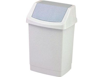 Odpadkový koš Curver Click plastový – bílý_15 l