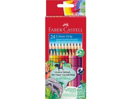 Pastelky Faber-Castell GRIP – mix 24 barev
