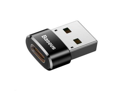 Mini OTG adaptér Baseus USB-A na USB-C – M/F, černý