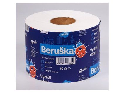 Toaletní papír 2vrstvý Beruška – celulóza, 65 m
