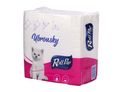Papírové ubrousky RollPap – 30 × 30 cm, 100 kusů