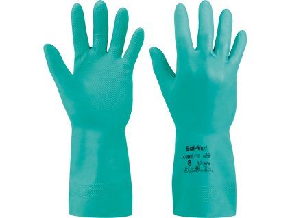 Ansell 37-676 Sol-Vex – chemické rukavice na celou směnu